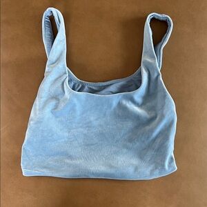 Athleta Velvet Light Blue Sports Bra